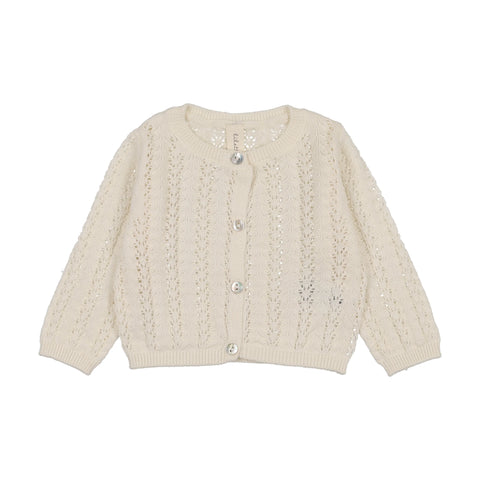 Lilette Cream Crochet Knit Shrug CKS-CRE