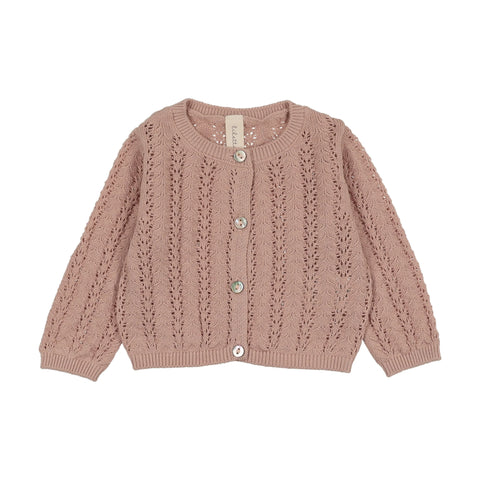 Lilette Dusty Pink Crochet Knit Shrug CKS-DPNK