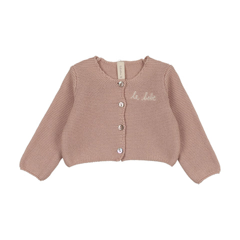 Lilette Dusty Pink Le Bebe Knit Cardigan