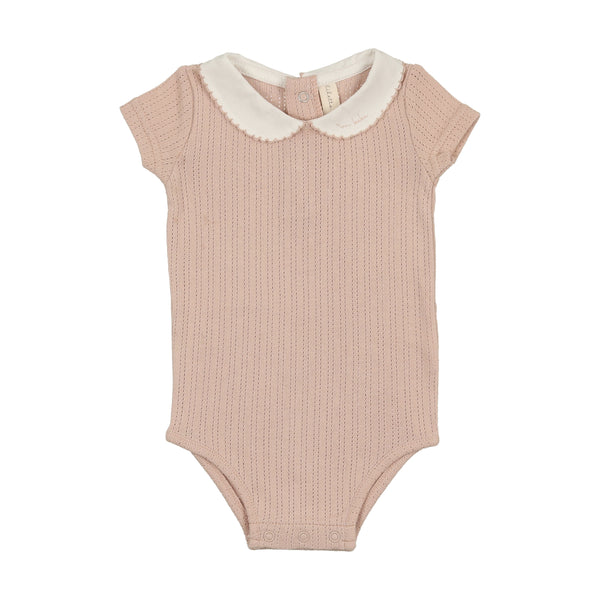 Lilette Blush Edged Collar Onesie