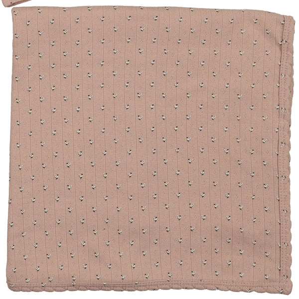 Lilette Dusty Pink Floret Print Blanket FPFST-DPNK