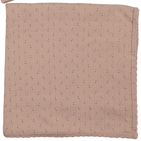 Lilette Dusty Pink Floret Print Blanket FPFST-DPNK