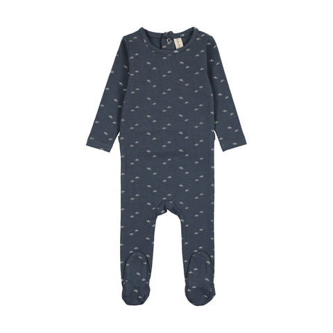 Lilette Off Navy Paper Boat Footie PBF-OFN