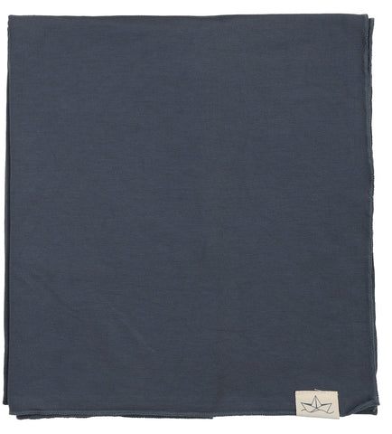 Lilette Off Navy Paper Boat Blanket PBLS-OFN