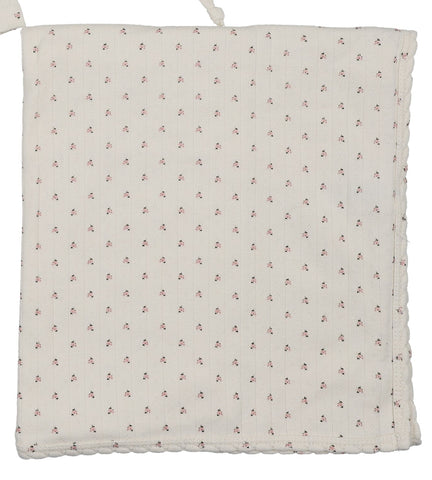 Lilette Cream/Pink Floret Print Blanket FPFST-CREP