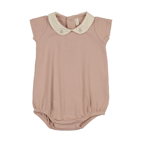 Lilette Dusty Pink Sweetheart Collar Romper SCR-DPNK
