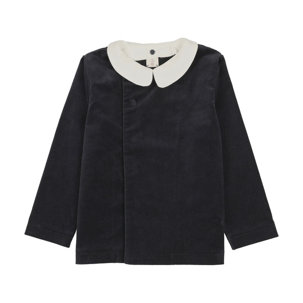 Lil Legs Analogie Navy Velvet Blazer