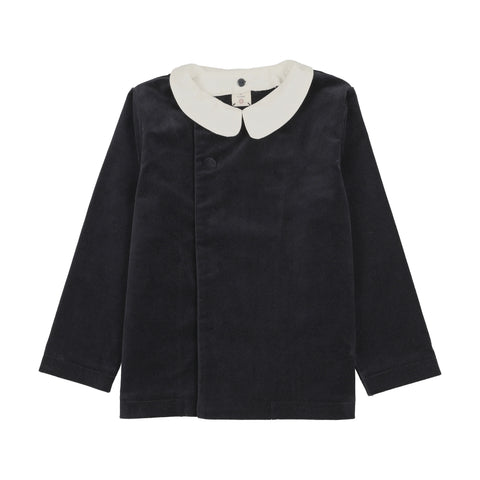 Lil Legs Analogie Navy Velvet Blazer