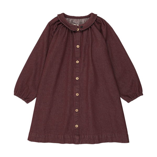 Lil Legs Burgundy Denim Rugged Threads Dress