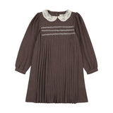 Lil Legs Analogie Misty Oat Heather Pleated Dress
