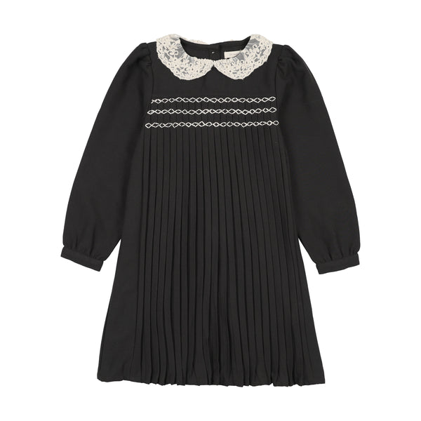 Lil Legs Analogie Black Pleated Dress