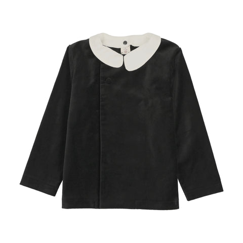 Lil Legs Analogie Black Velvet Blazer