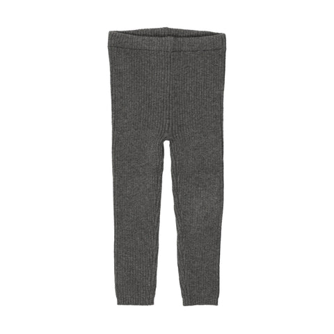 Lil Legs Heather Grey Knit Leggings