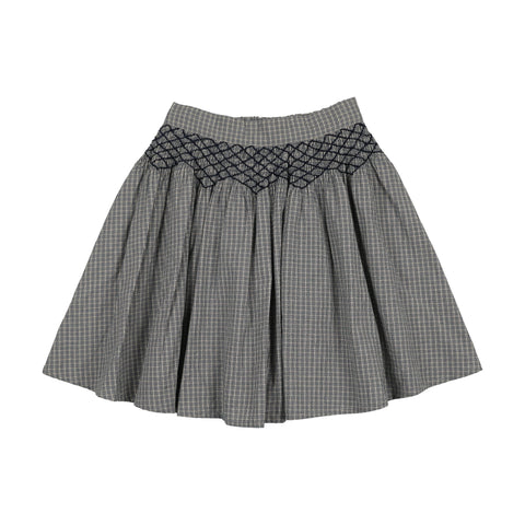 Lil Legs Analogie Dried Blue Plaid Edition Girls Skirt