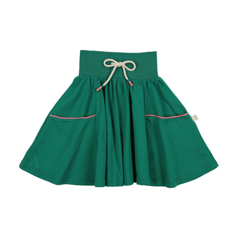 Lil Legs Electric Green Boating Crew Pocket Skirt BCPSK-EGRN