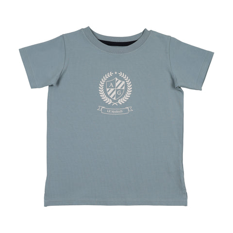 Lil Legs Sky Blue Emblem Tee EMT-SBLU