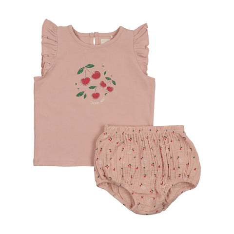 Lil Legs Pink Common Folk Toddler Girls Set CFTGS-PNK