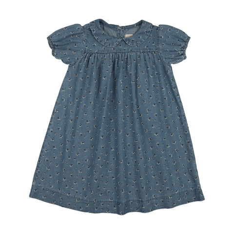 Lil Legs Blue Dainty Denim SS Dress DDDSS-BLU