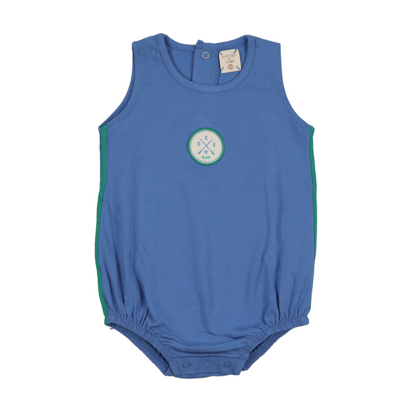 Lil Legs Fresh Blue Boating Crew Bubble Romper BCBR-FBLU