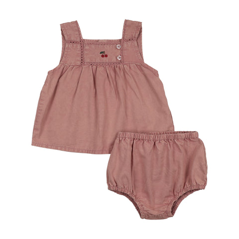 Lil Legs Pink Wash Denim Capsule Toddler Girl Set DCST-PWSH