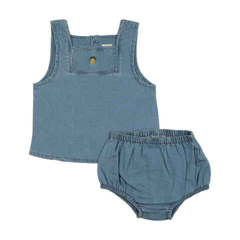 Lil Legs Blue Tencel Denim Capsule Toddler Boy Set DLST-BTEN