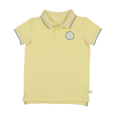 Lil Legs Yellow Boating Crew SS Polo BCCSP-YEL