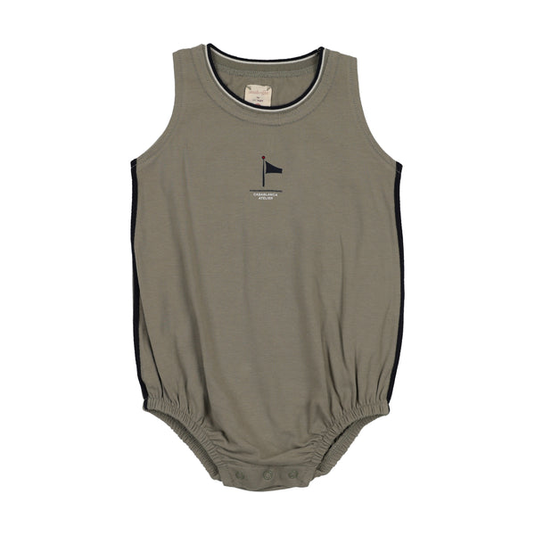 Lil Legs Green Outer Field Boys Romper OBR-GRN