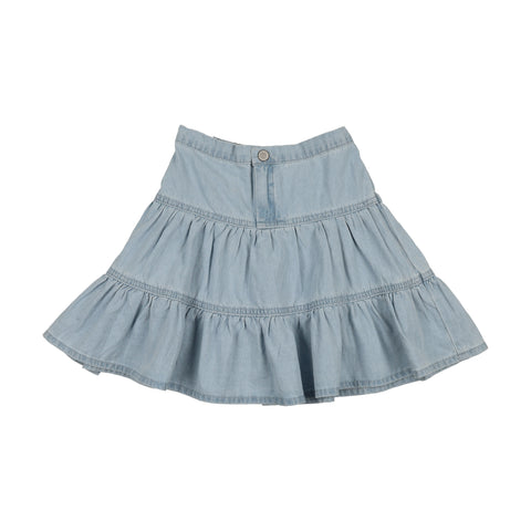 Lil Legs Light Wash Denim Tiered Skirt DTSK-LWSH