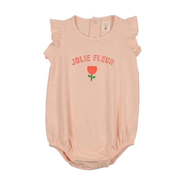 Lil Legs Cloud Pink Tulip Romper LPTLR-CLPNK