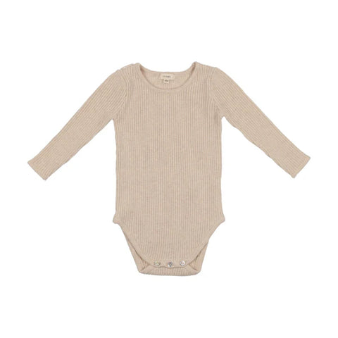 Lil Legs Ecru Knit Crewneck Onesie