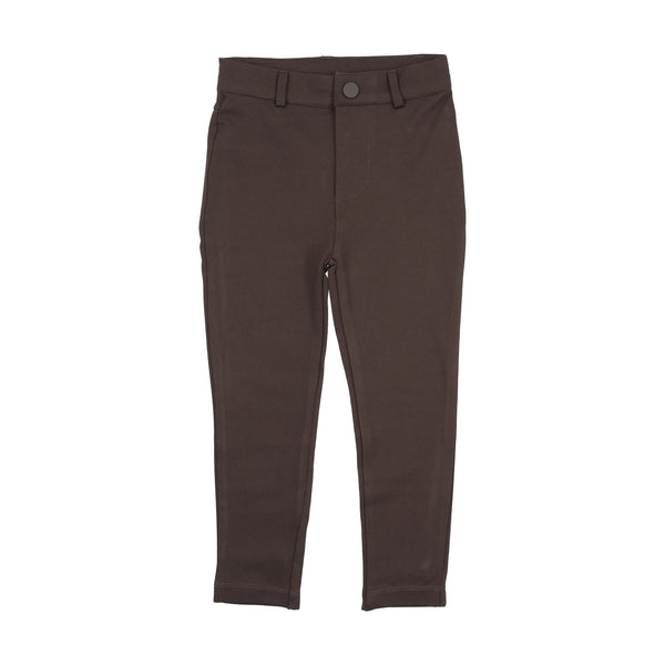 Lil Legs Analogie Chocolate Brown Knit Pants