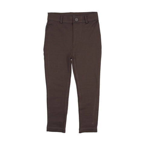 Lil Legs Analogie Chocolate Brown Knit Pants