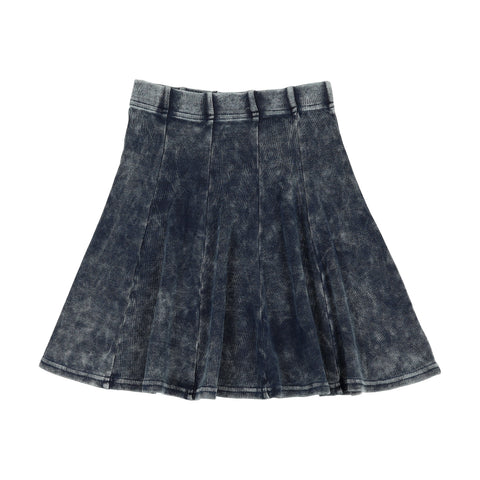 Lil Legs Dark Wash Panel Skirt