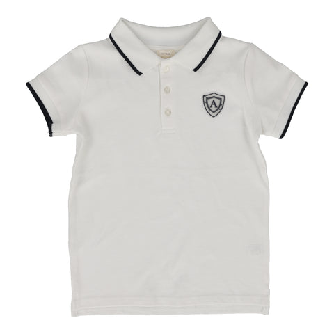 Lil Legs White Logo Polo