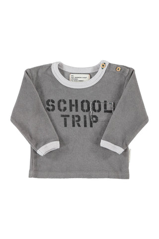 Piupiuchick Baby Grey School Trip Terry T-shirt