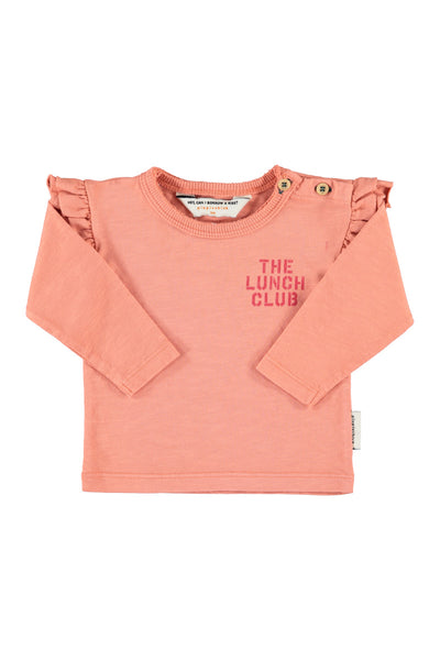 Piupiuchick Baby Pink Apple Print T-shirt