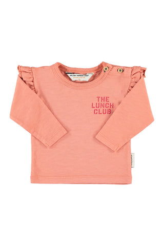 Piupiuchick Baby Pink Apple Print T-shirt