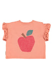 Piupiuchick Pink Apple Print T-shirt