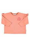 Piupiuchick Pink Apple Print T-shirt