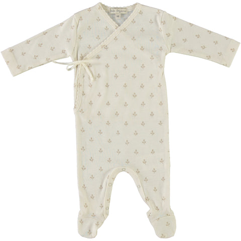 Bebe Organic Moonstone Lou Wrap Overall Footie