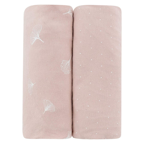 Ely's & Co Ginkgo Print Bassinet Sheets