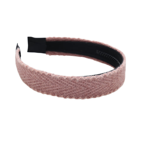 Halo Luxe Mauve Millie Textured Scalloped Edge Woolen Headband