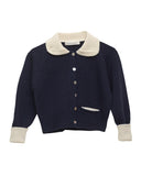 Cosmosophie Navy Noe Cardigan