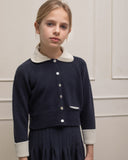Cosmosophie Navy Noe Cardigan