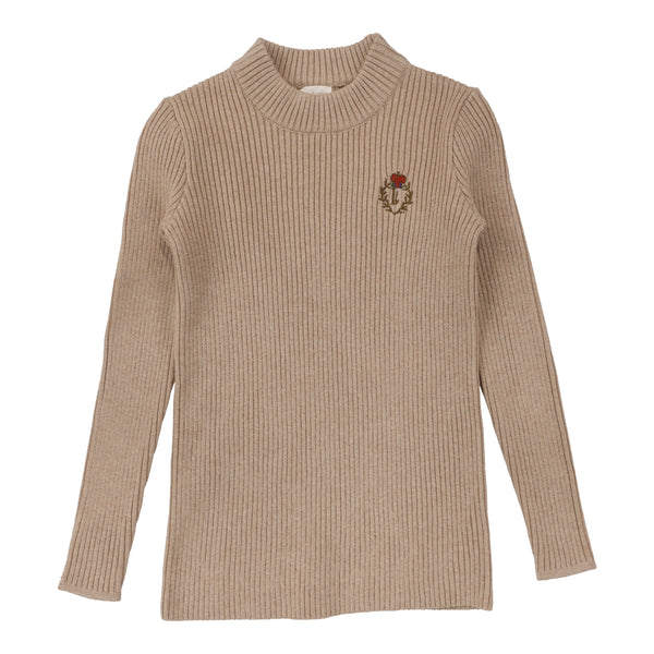 Lil Legs Analogie Oatmeal Crest Knit Mockneck