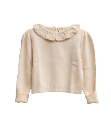 Cosmosophie Ecru Pierrot Pullover Sweater