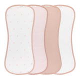 Ely's & Co Pink Gingham Bear Burp Cloth Set