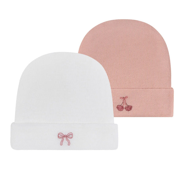 Ely's & Co Pink Bow/Cherry Hospital Hats