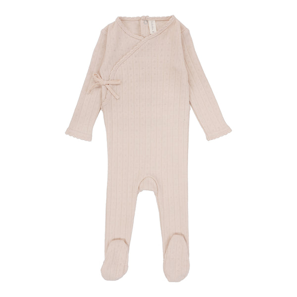 Lilette Pale Pink Fine Pointelle Footie