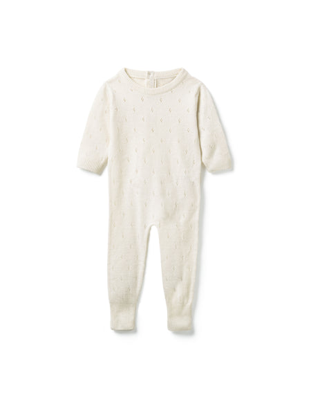 Belle Enfant Snow White Pointelle Romper